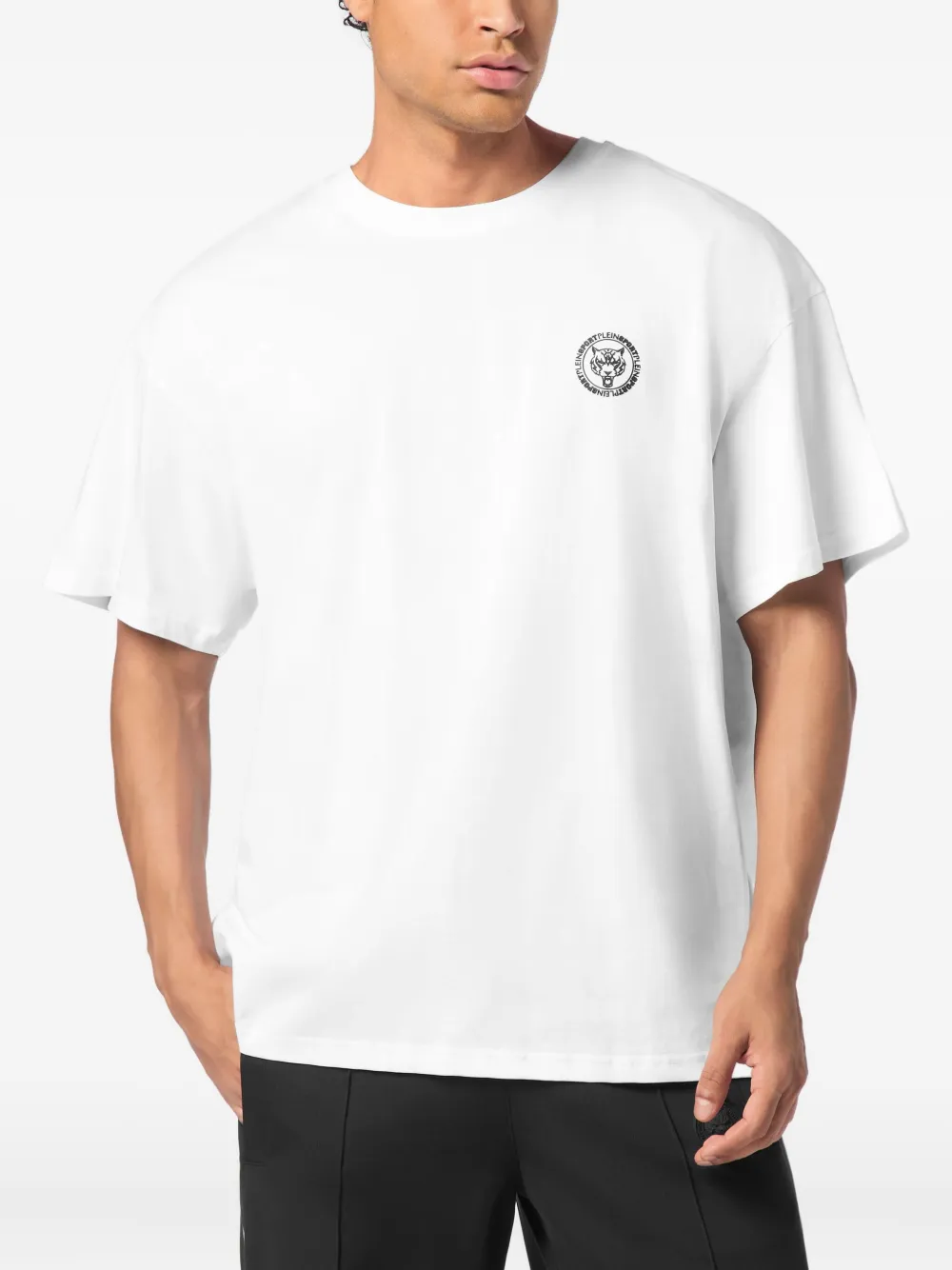 Plein Sport crew-neck logo T-shirt - Wit