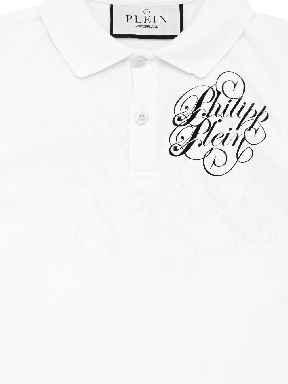 Philipp Plein Coursive poloshirt Wit