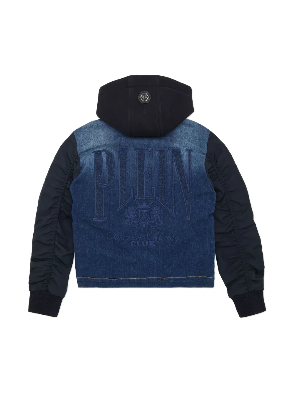 Philipp Plein Racing Club Denim Oversize jacket - Blauw