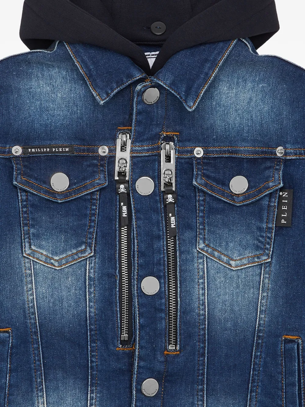 Philipp Plein Racing Club oversized spijkerjack Blauw