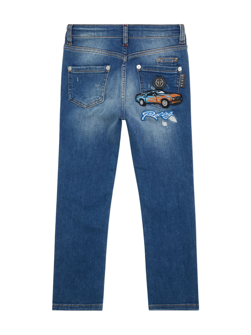 Philipp Plein Cars Racing jeans - Blauw