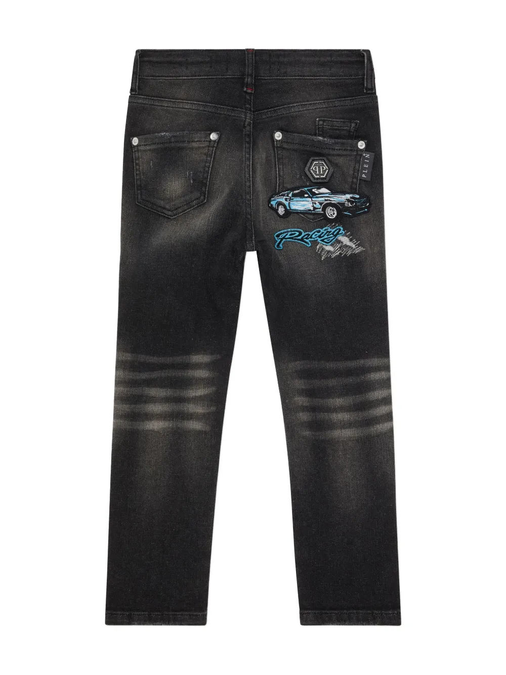 Philipp Plein Cars Racing jeans - Zwart