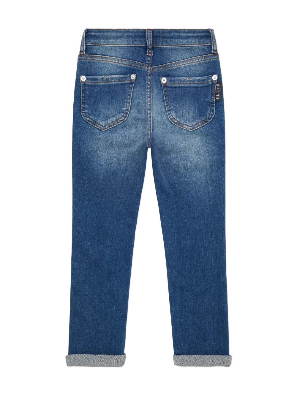 Philipp Plein Italic Plein skinny jeans - Blauw