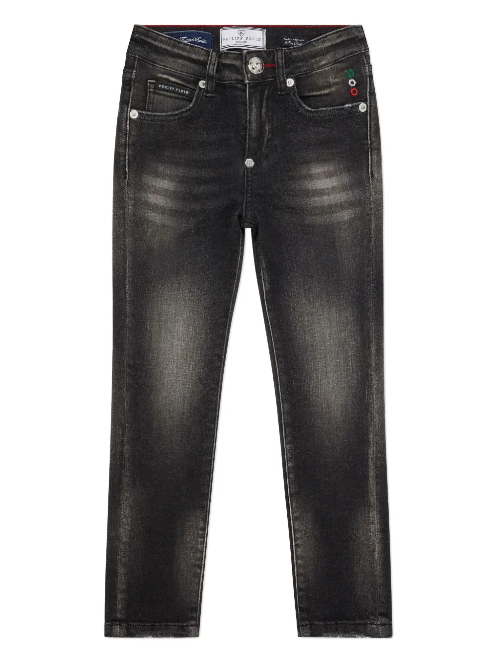 Philipp Plein Italic Plein skinny jeans Zwart