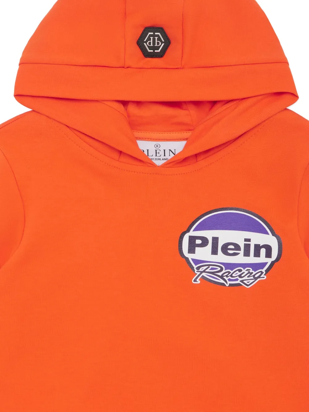 Philipp Plein Strass Cars Racing hoodie Oranje