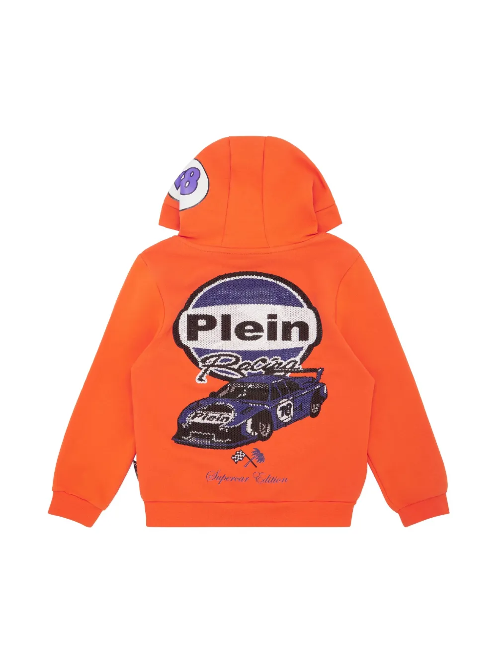 Philipp Plein Strass Cars Racing hoodie - Oranje