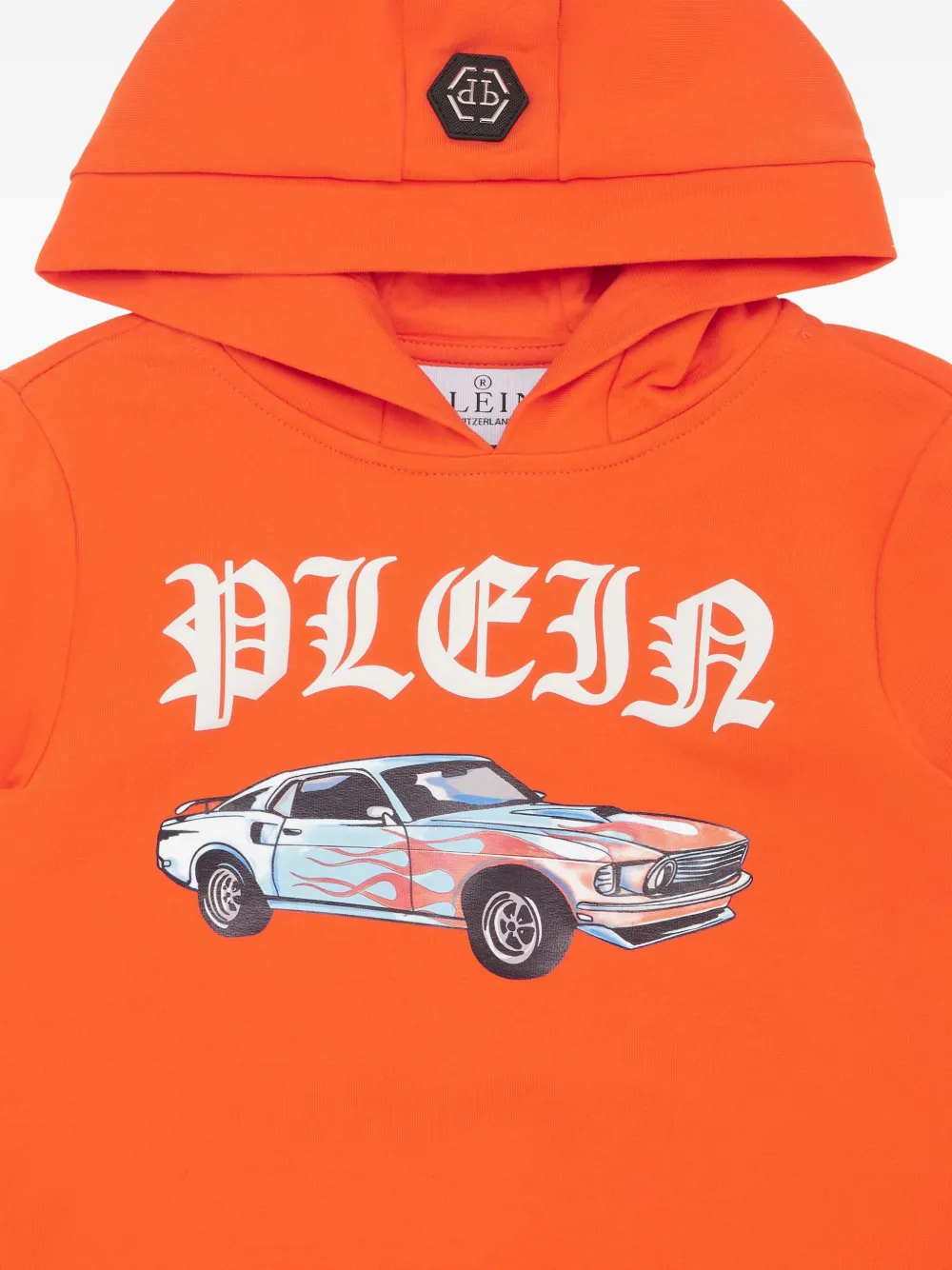 Philipp Plein Cars Racing hoodie Oranje