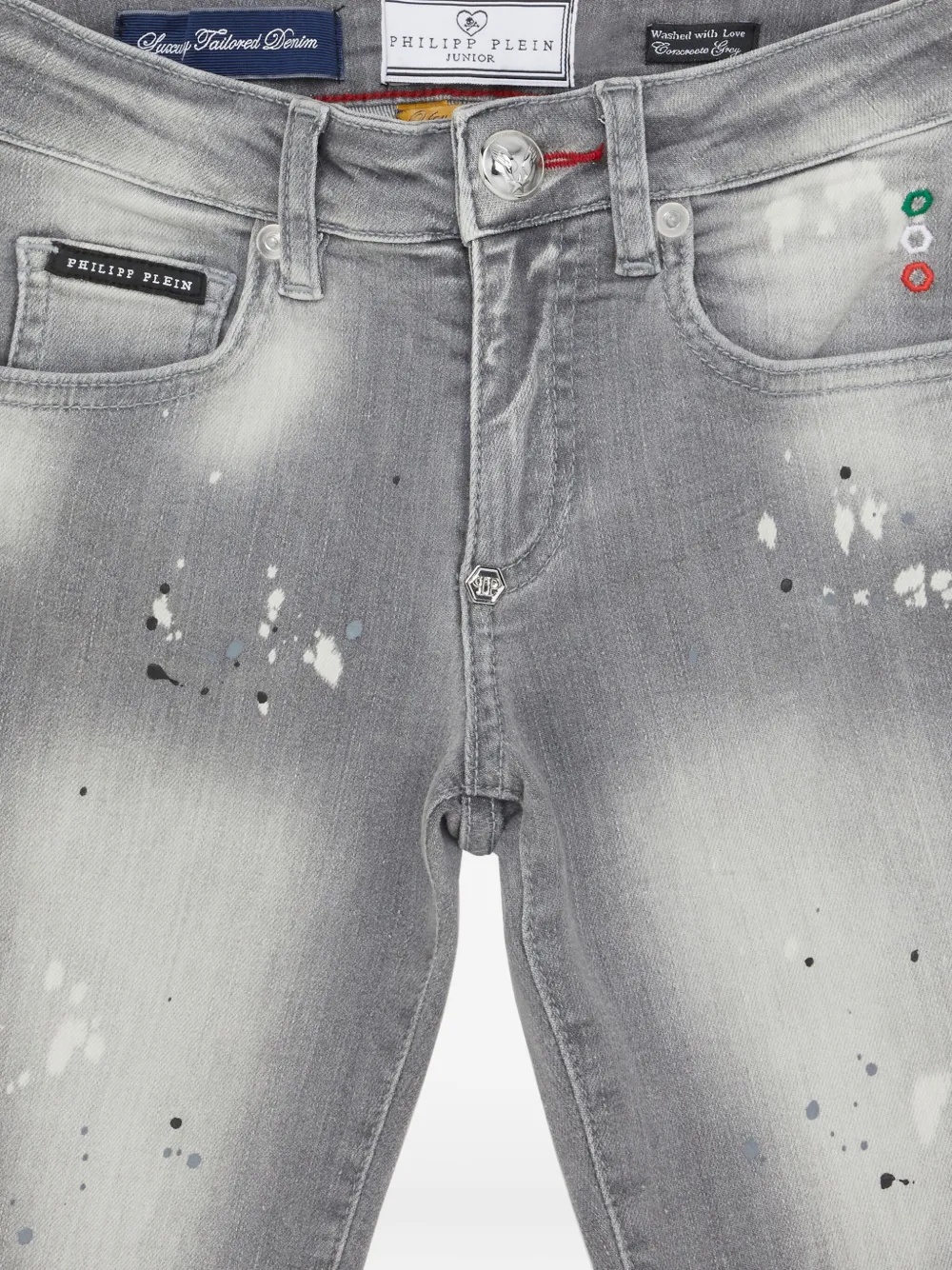 Philipp Plein Mykonos spijkershorts Grijs