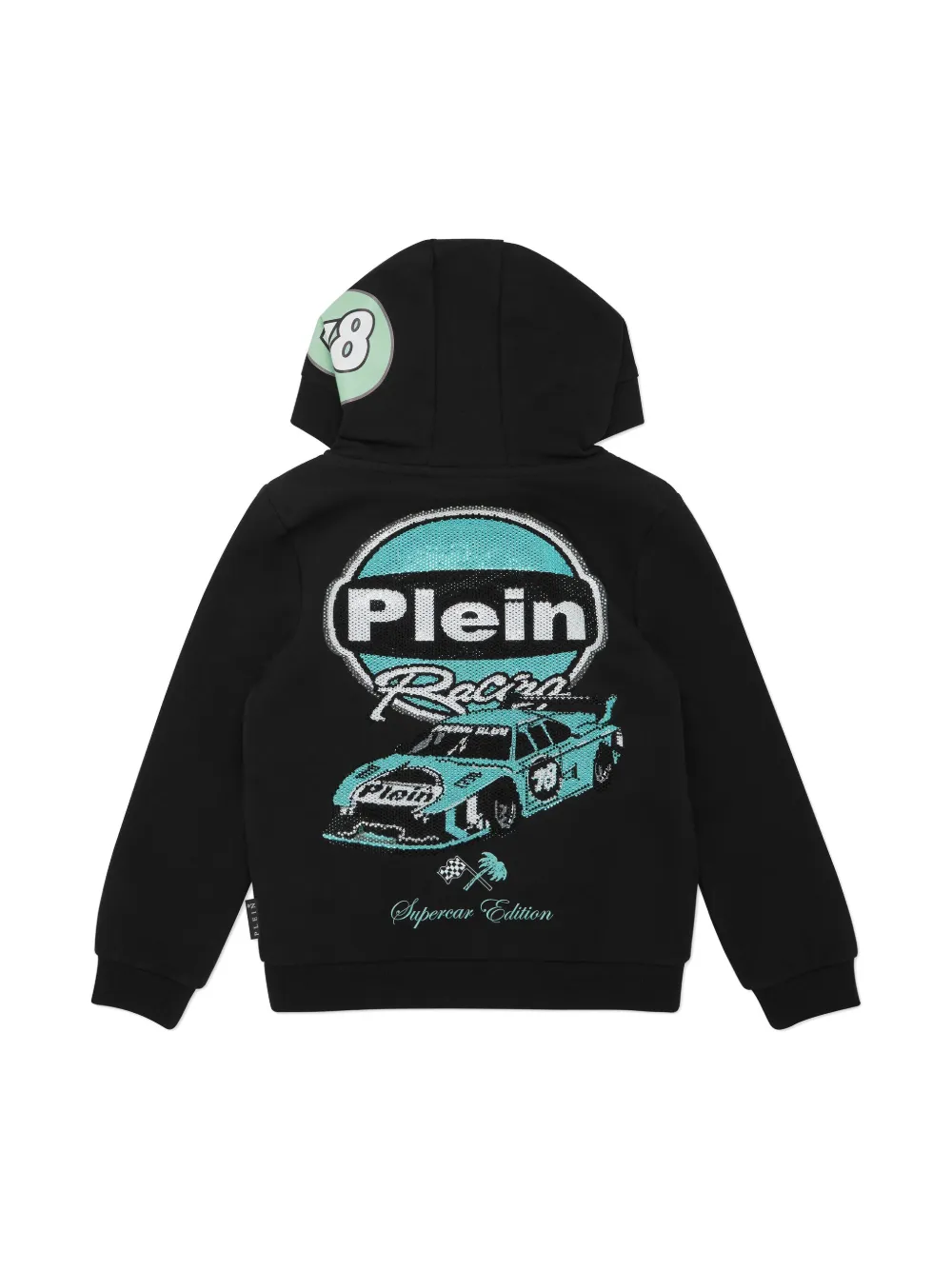 Philipp Plein Strass Cars Racing hoodie - Zwart