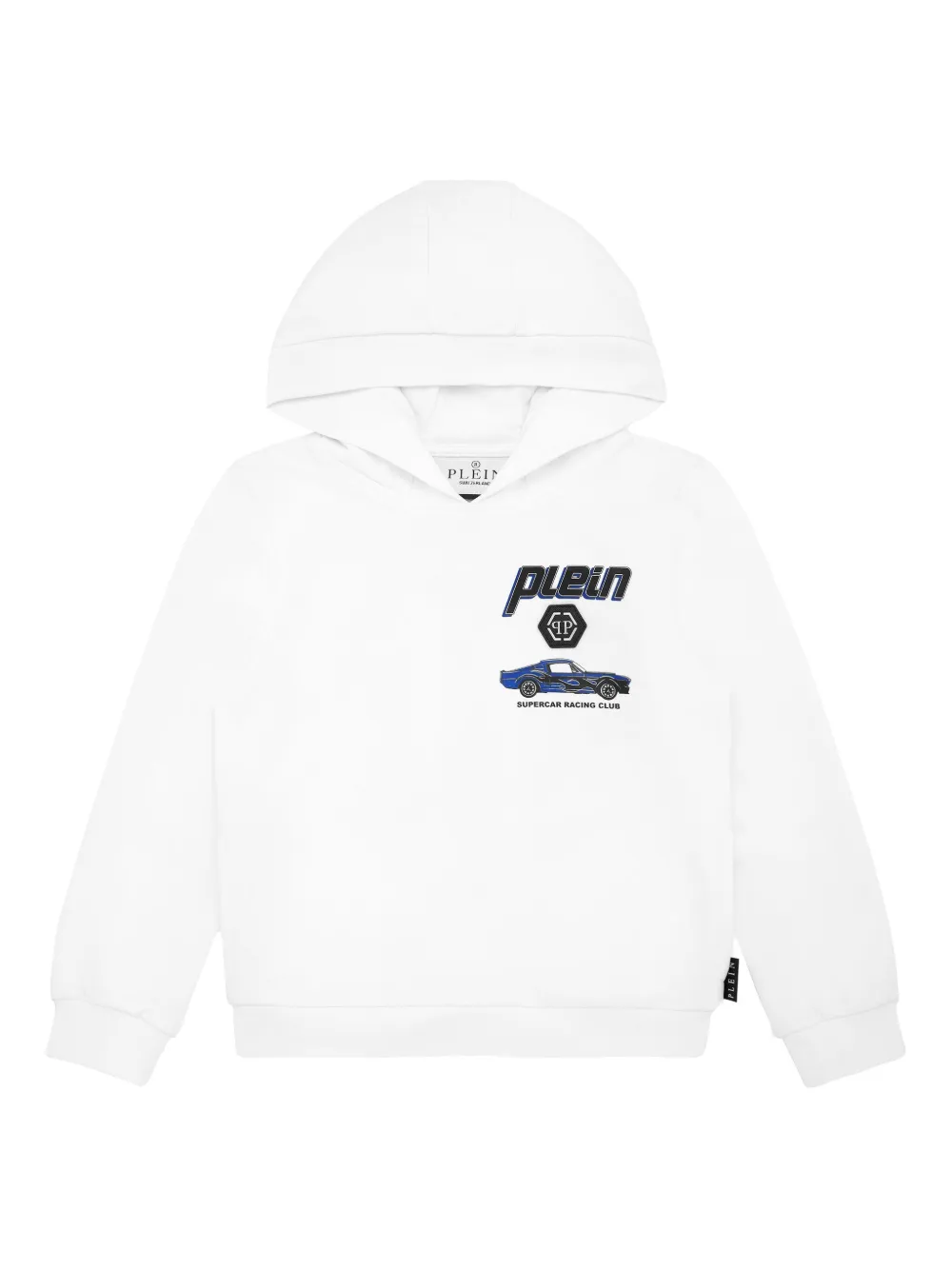 Philipp Plein Cars Racing hoodie Wit