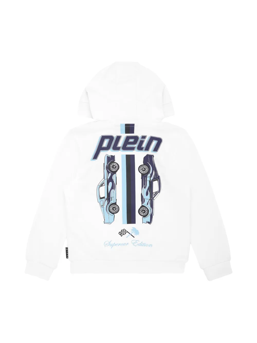 Philipp Plein Cars Racing hoodie Wit