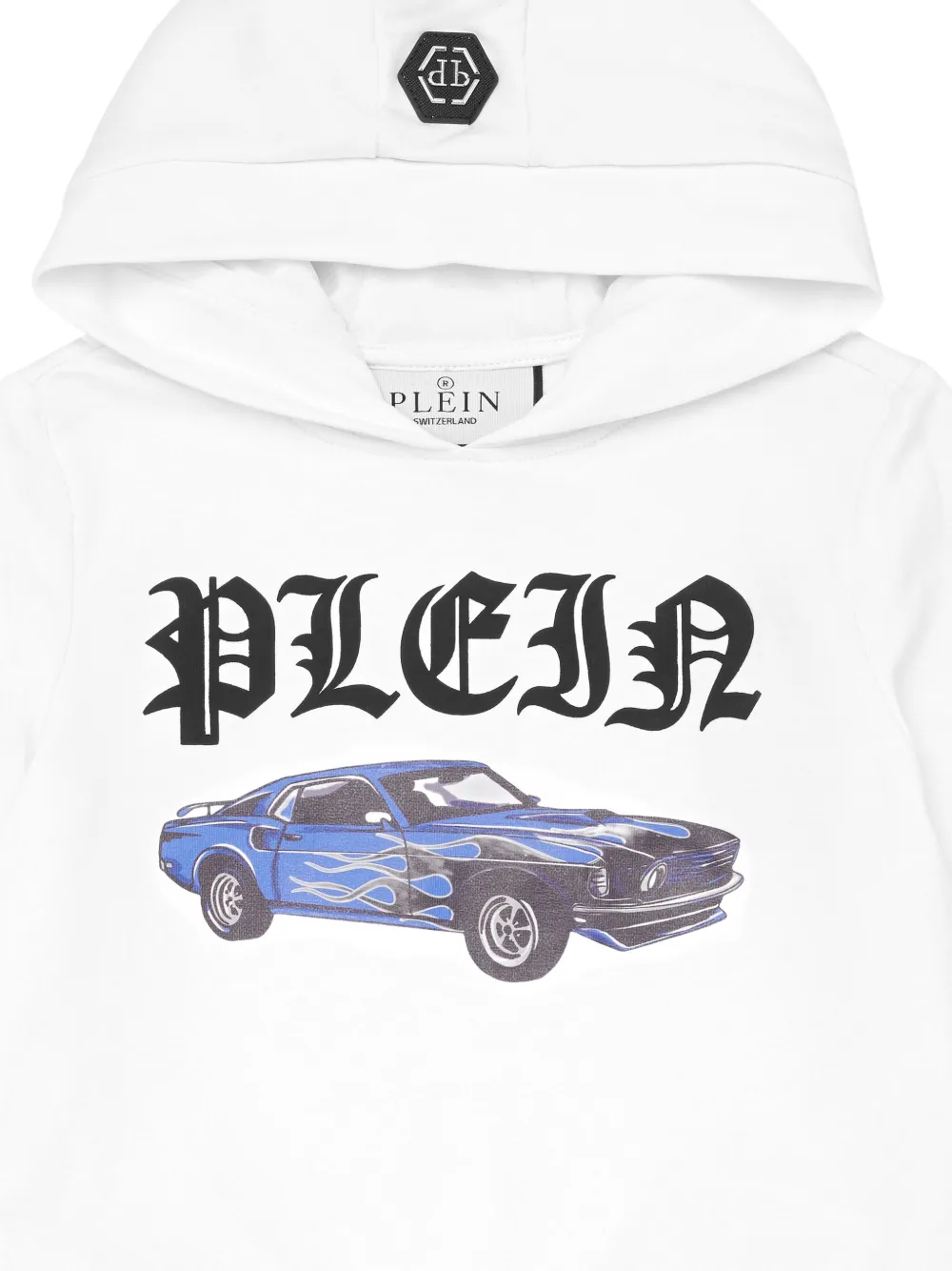 Philipp Plein Cars Racing hoodie Wit