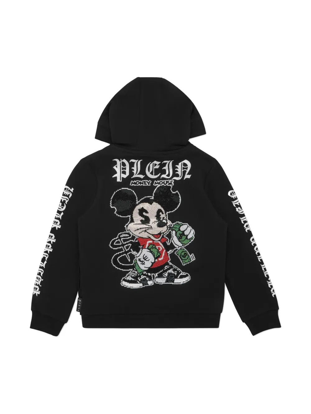 Philipp Plein Money Mouse hoodie - Zwart