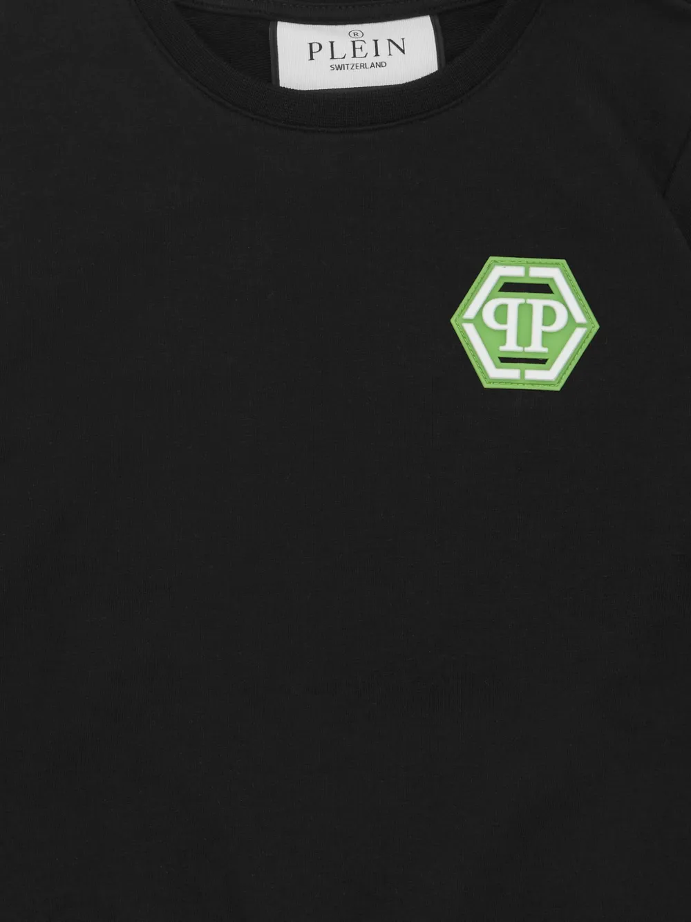 Philipp Plein Sweater met logopatch Zwart