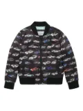 Philipp Plein Cars Racing satin bomber jacket - Black