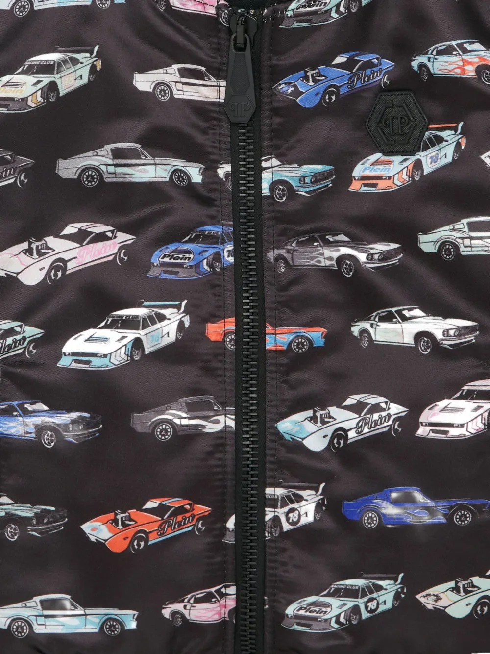 Philipp Plein Bomber Cars Racing in raso | Giacche | Image 3