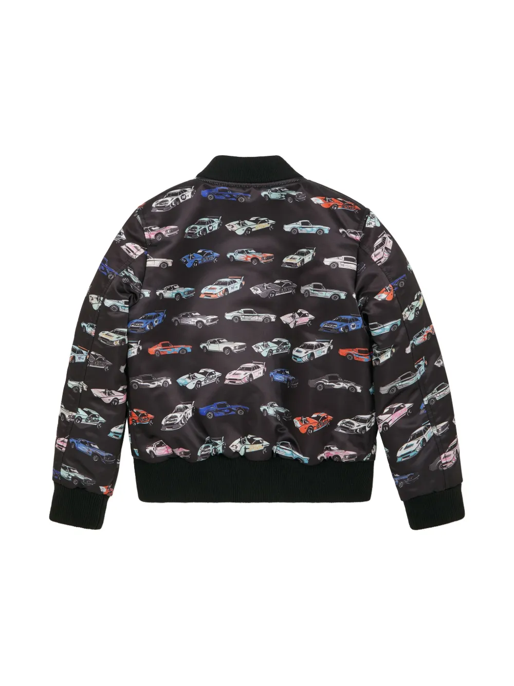 Philipp Plein Cars Racing satin bomber jacket - Zwart