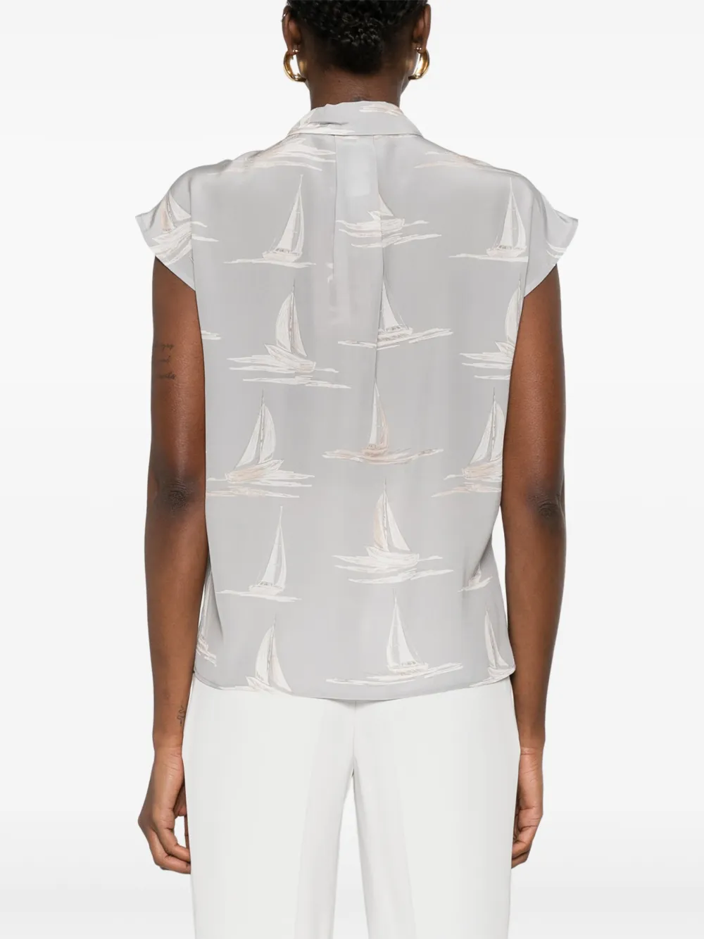 Max Mara Gaetana blouse Grijs