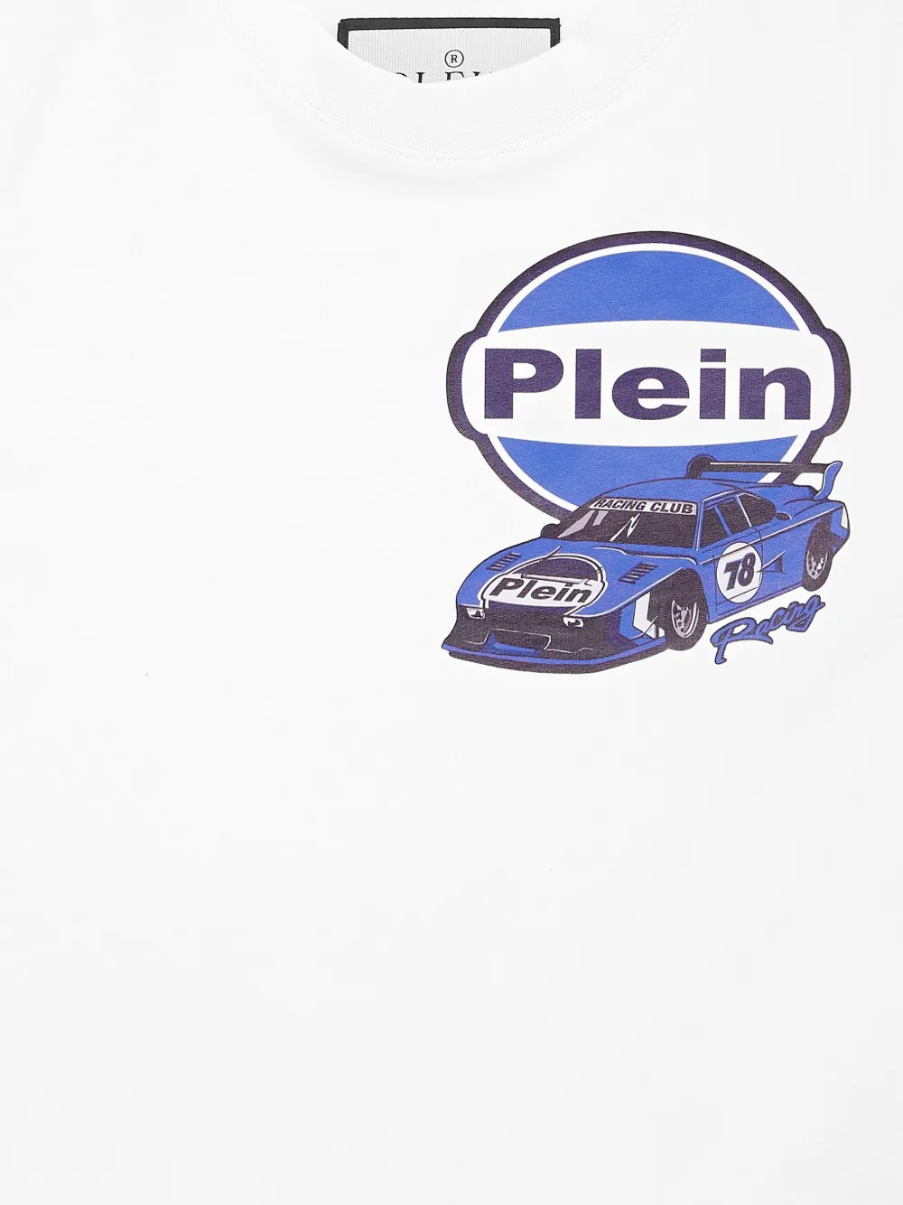 Philipp Plein racing-car graphic T-shirt Wit