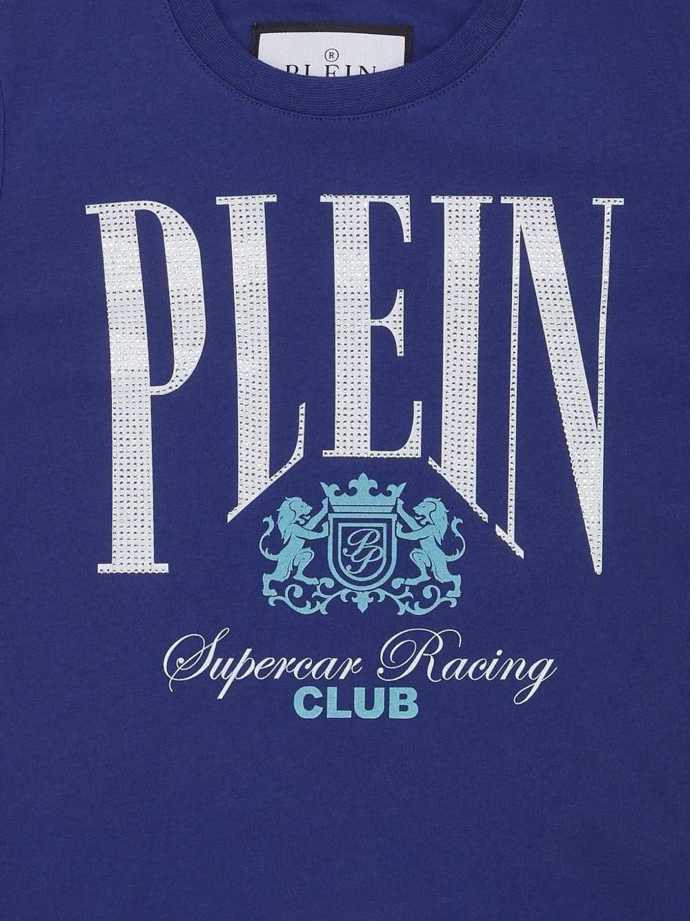 Philipp Plein Racing Club jersey T-shirt Blauw