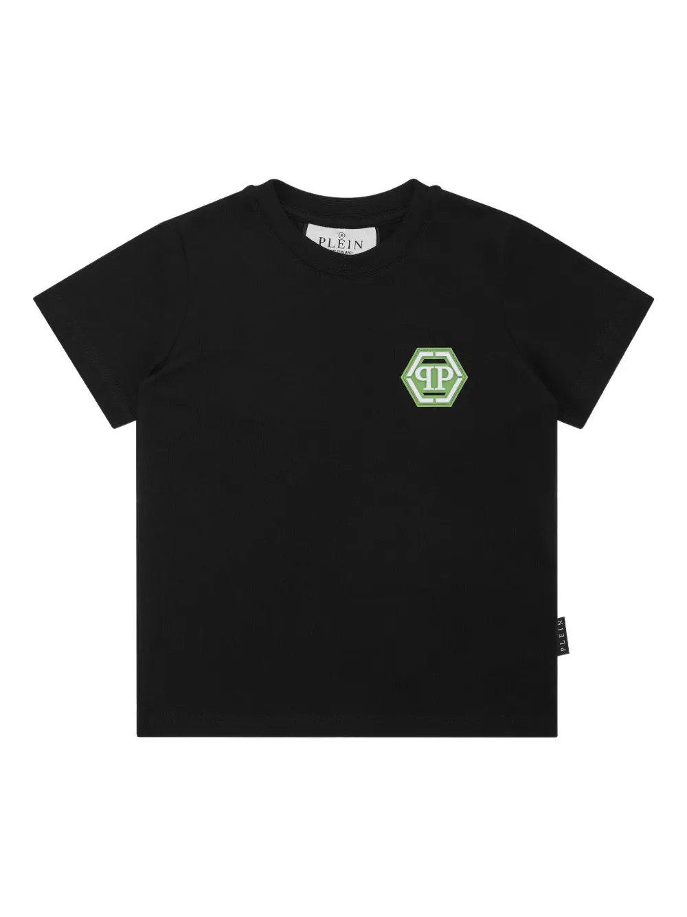 Philipp Plein Junior cotton T-shirt Zwart