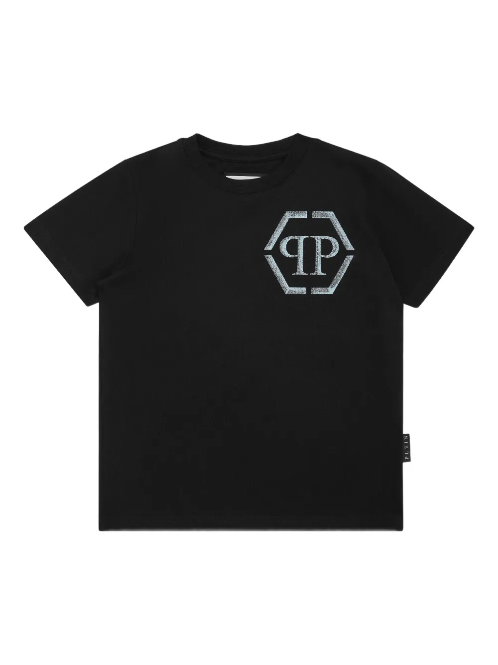 Philipp Plein Junior cotton T-shirt Zwart
