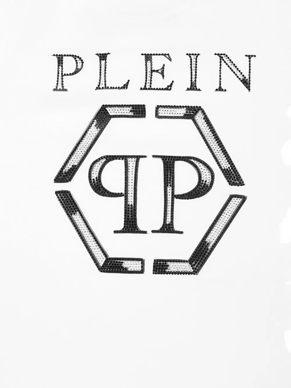Philipp Plein T-shirt verfraaid met logo Wit