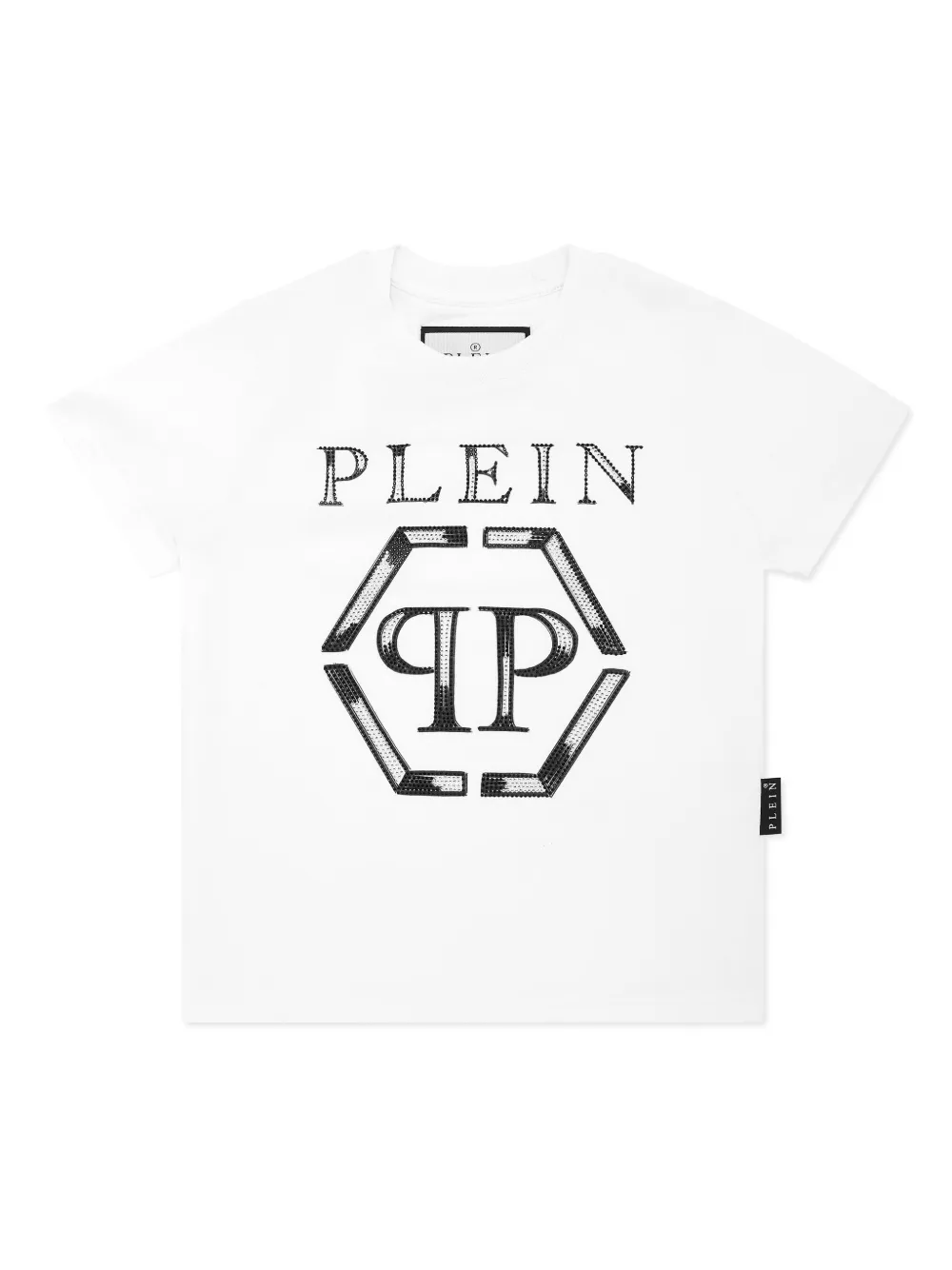 Philipp Plein T-shirt verfraaid met logo Wit