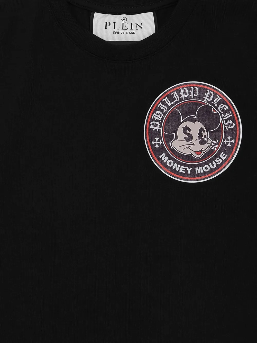 Philipp Plein Money Mouse T-shirt Zwart