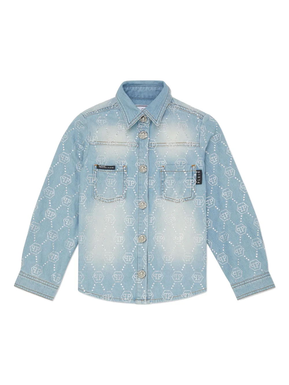 Philipp Plein Jaqueta jeans com monograma | Azul | Image 1