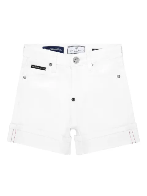 Philipp Plein Cuff denim shorts