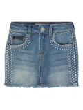 Philipp Plein crystal-embellished skirt - Blue