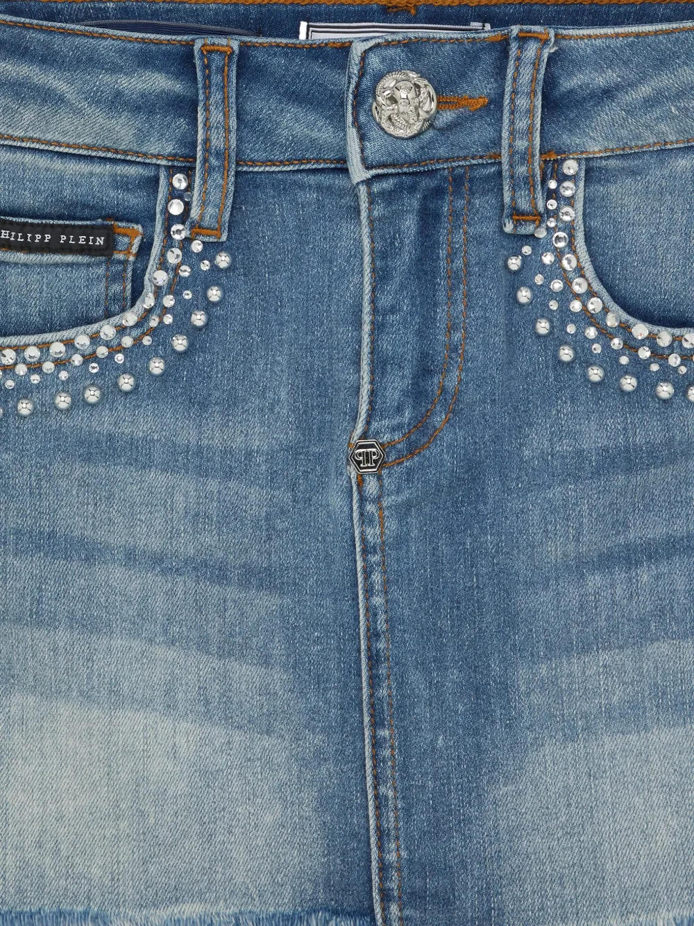 Philipp Plein Tutu verfraaid met kristallen Blauw