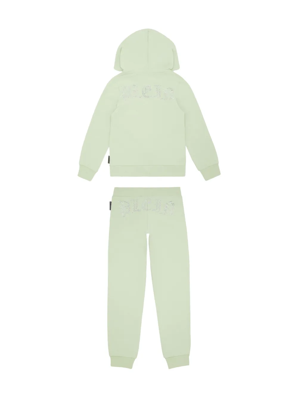 Philipp Plein Strass Gothic Plein Jogging tracksuit set - Groen