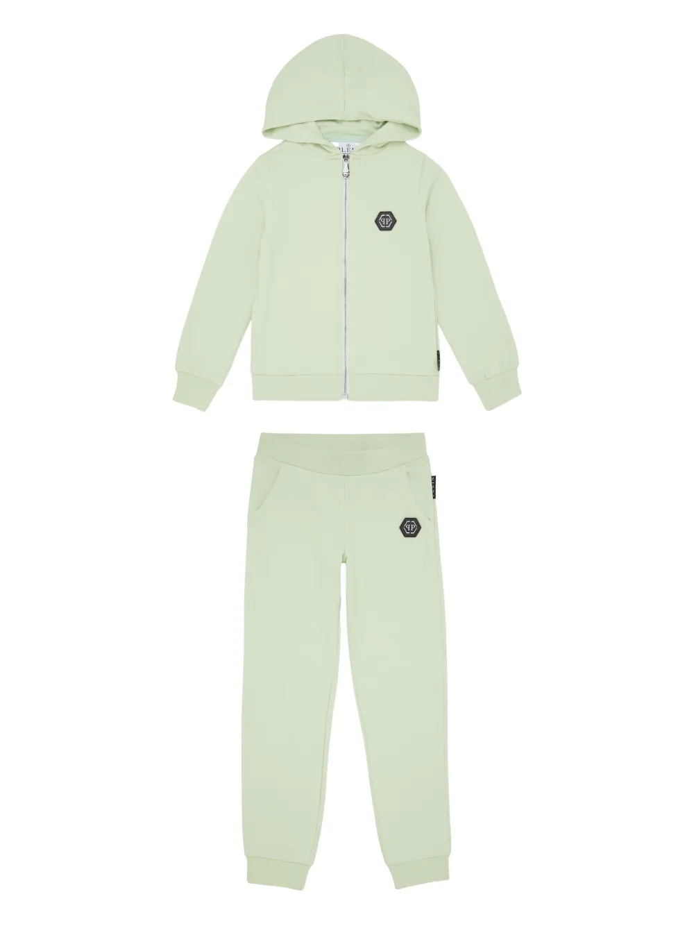 Philipp Plein Strass Gothic Plein Jogging trainingspak Groen