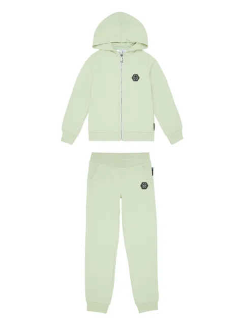Philipp Plein Strass Gothic Plein Jogging tracksuit set
