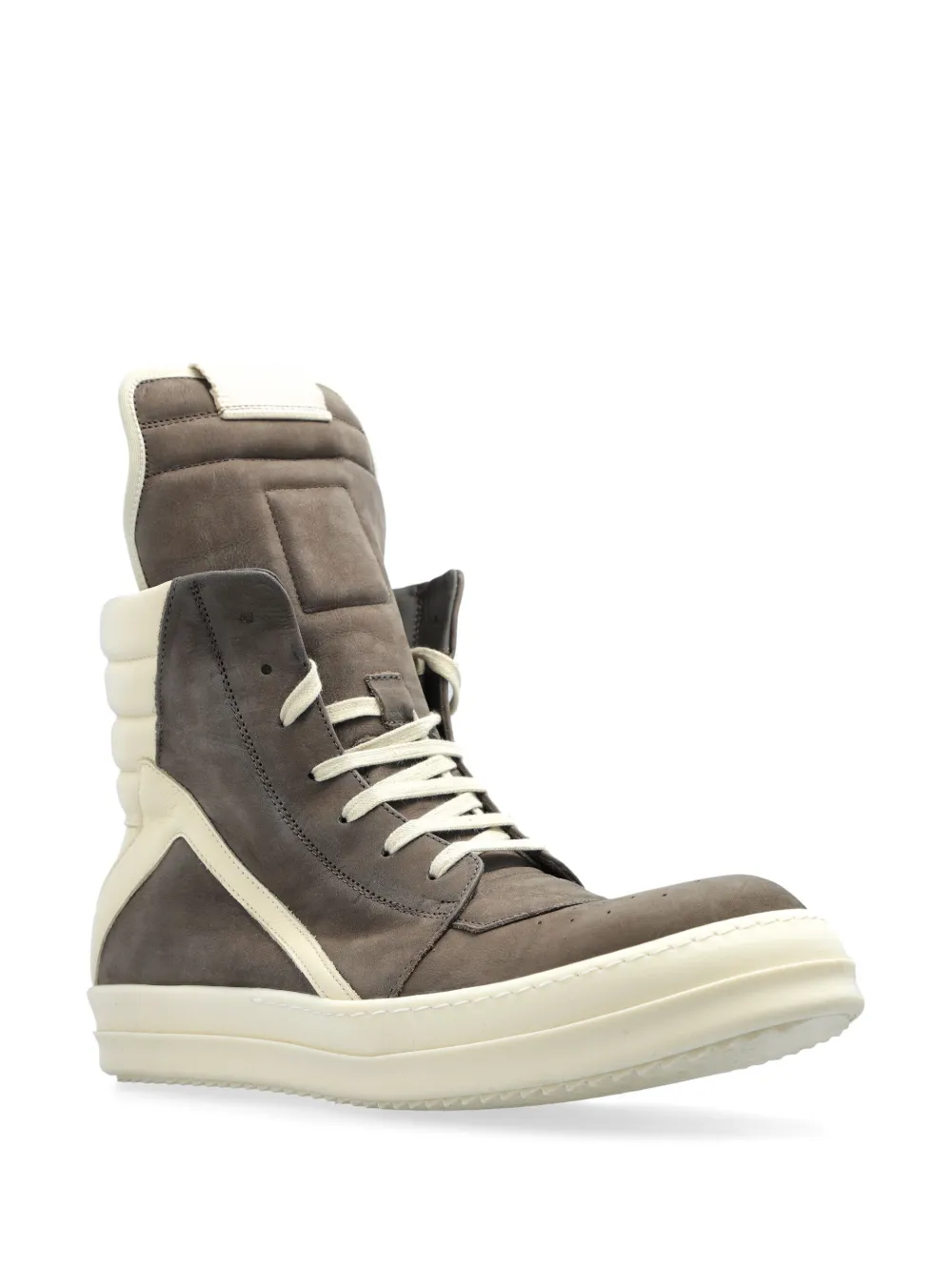 Rick Owens logo-patch sneakers - Grijs