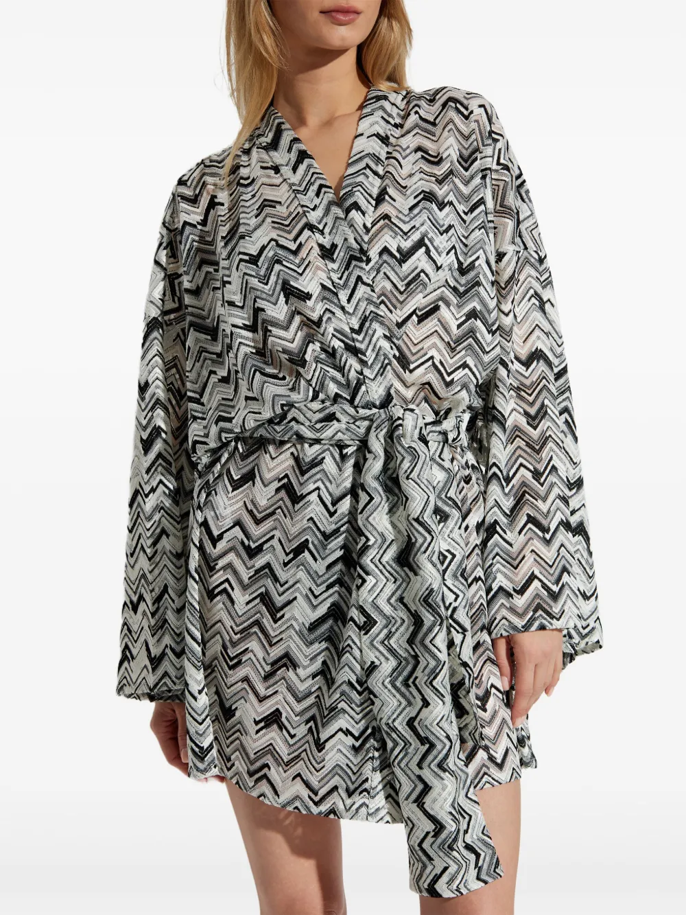 Missoni Jurk met zigzagpatroon Zwart