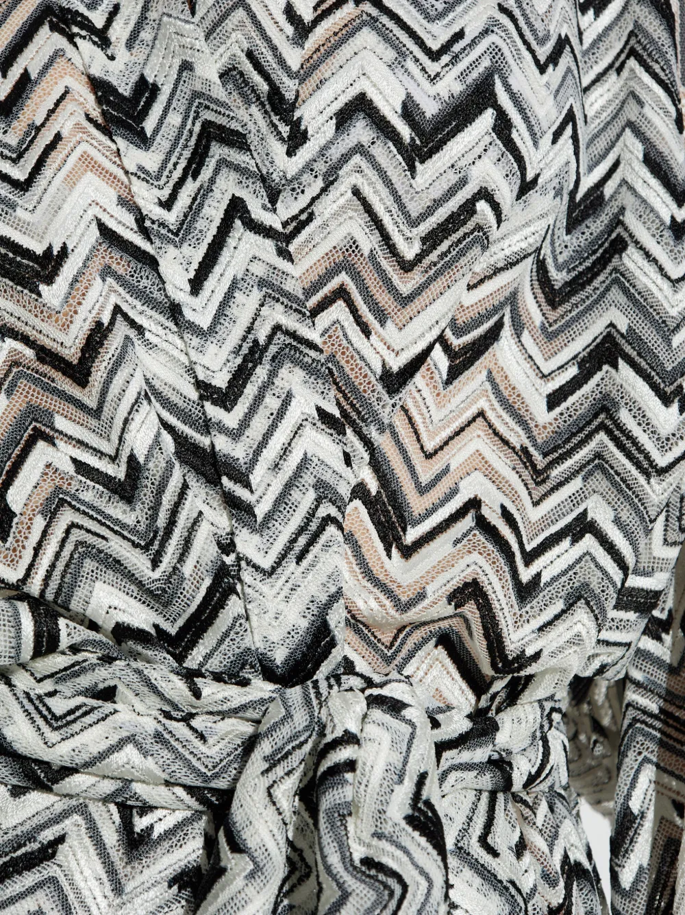 Missoni Jurk met zigzagpatroon Zwart