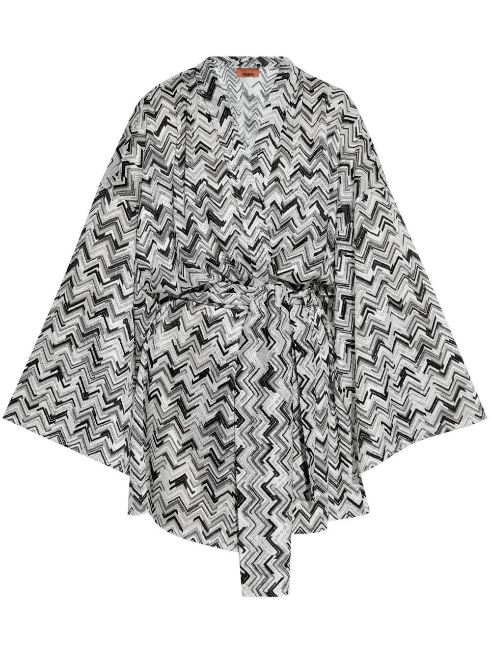 Missoni Zigzag Cover Up Dress In Schwarz