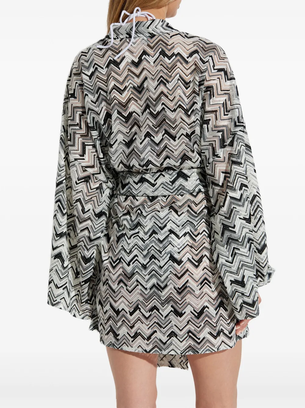 Missoni Jurk met zigzagpatroon Zwart