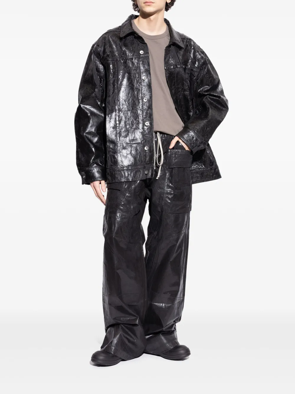 Rick Owens DRKSHDW Sneakers met geborstelde afwerking Zwart