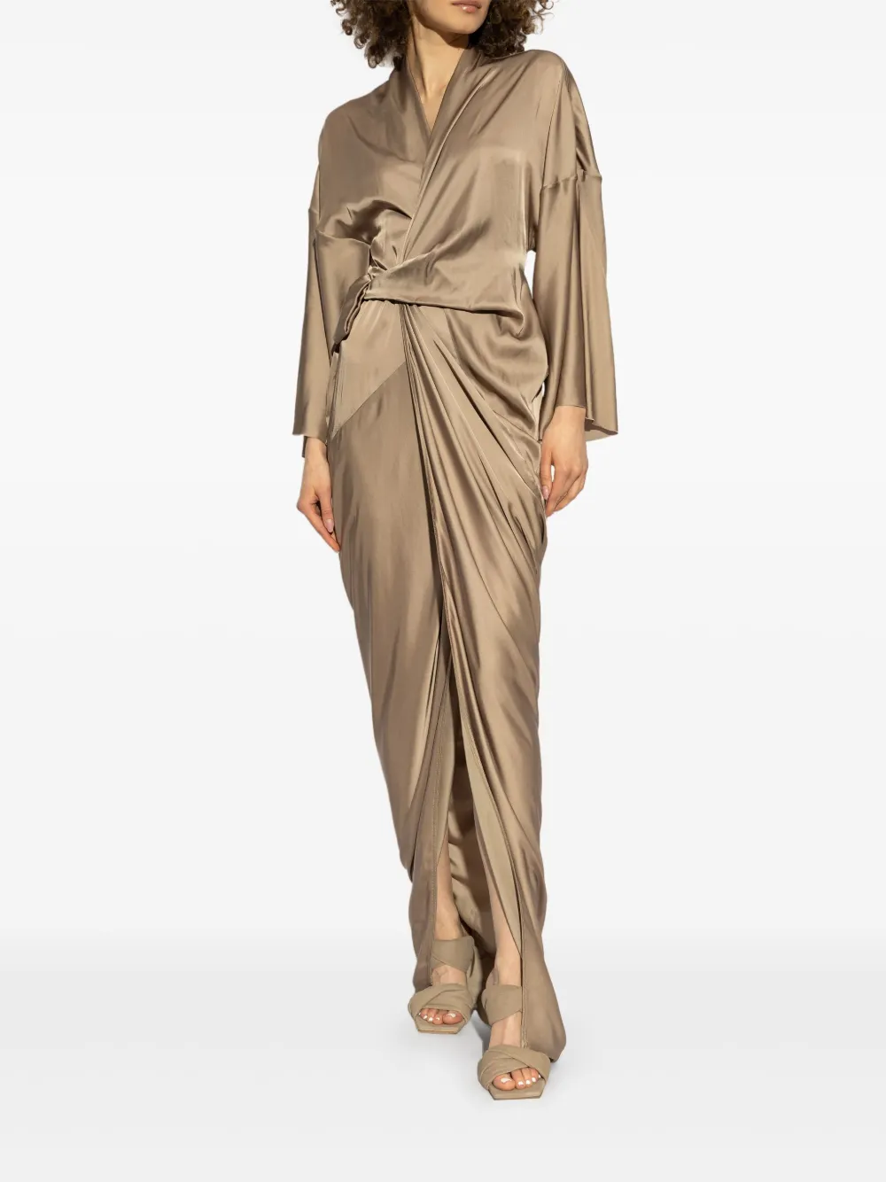 Rick Owens wrap gown - Goud