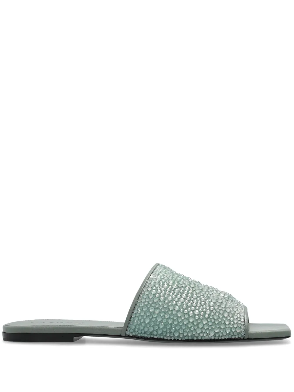 Lanvin crystal-embellished sandals Groen