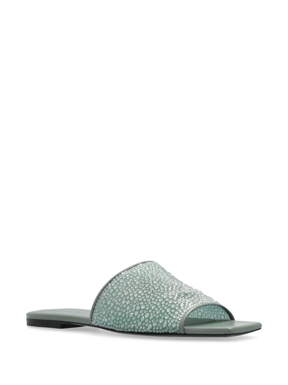 Lanvin crystal-embellished sandals - Groen