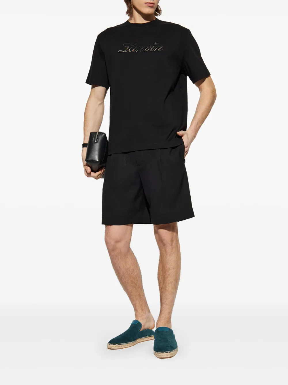 Lanvin virgin wool shorts - Zwart