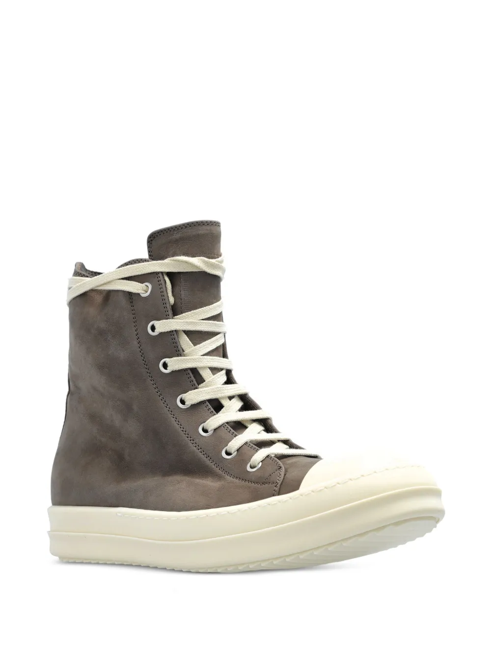 Rick Owens High-top suede sneakers - Grijs