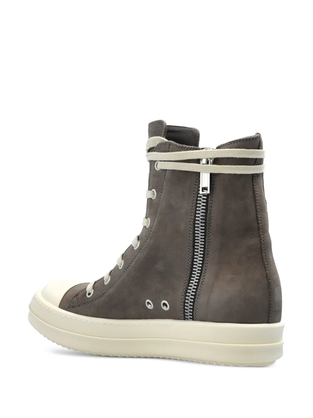 Rick Owens High-top suède sneakers Grijs