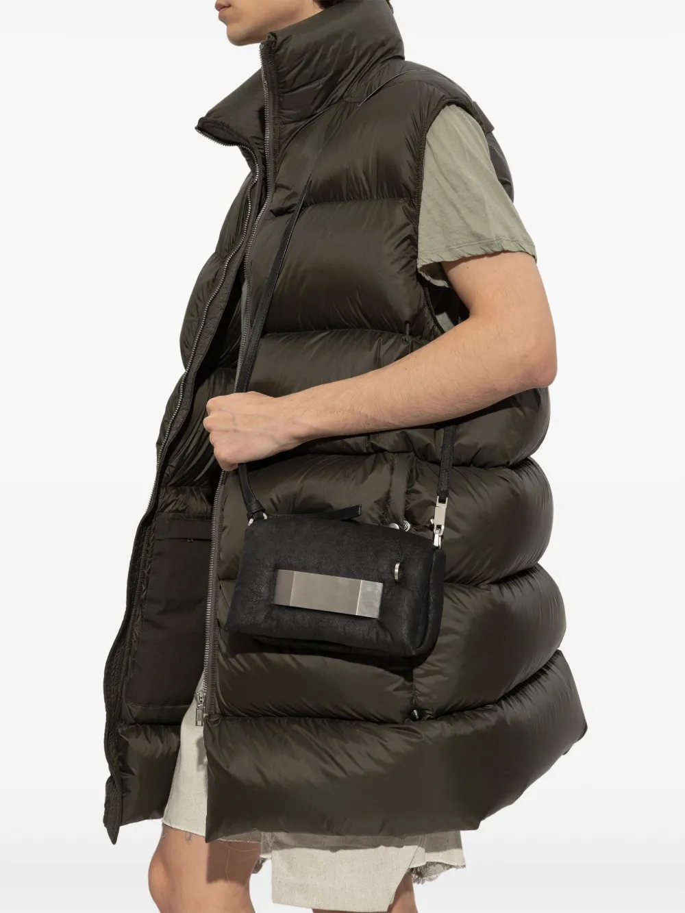 Rick Owens Pillow Griffin messengertas Zwart