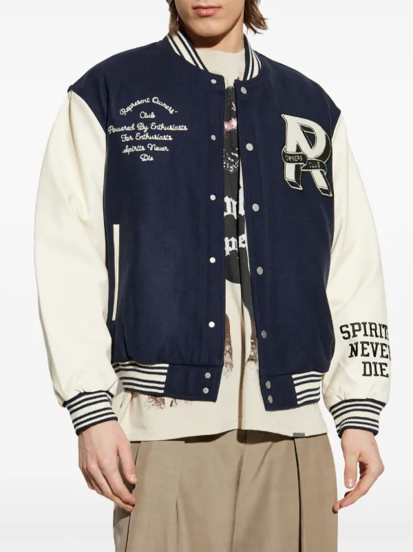 Represent Owners Club Varsity Jacket | Blue | FARFETCH
